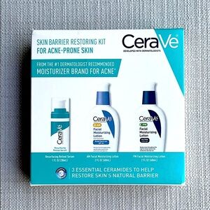 CeraVe skin barrier restoring kit for acne prone skin